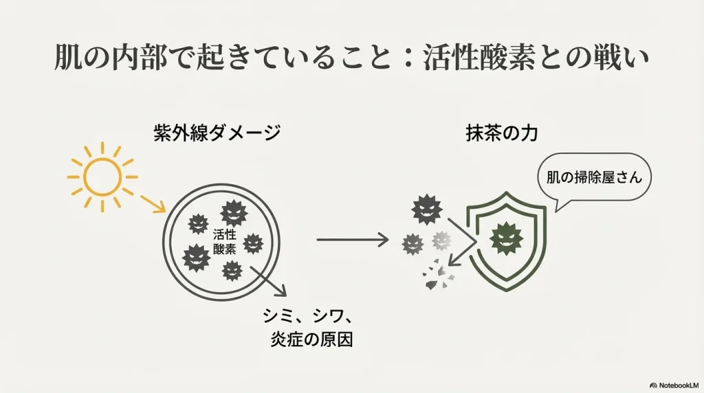 抹茶の成分が「飲む日焼け止め」として機能する科学的理由